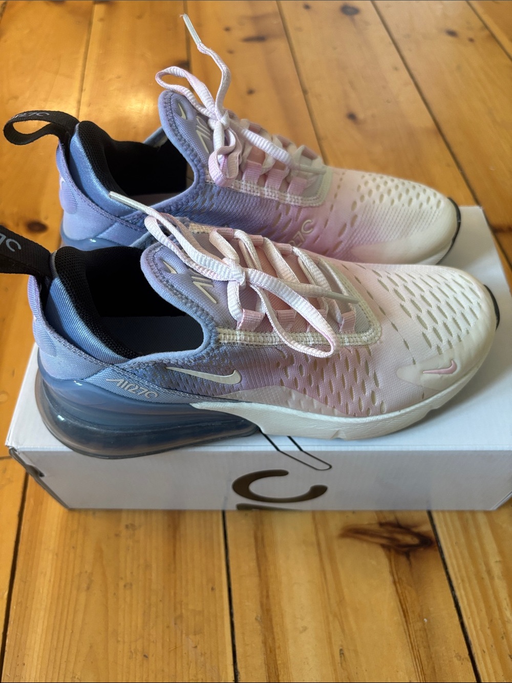 Nike Gradient Pastel Air Max 270 Sneakers - Pink Blue White